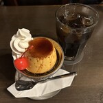Umedako hi kanwaishi  - 特製手作りプリン / アイスコーヒー