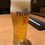 石焼ステーキ贅 - グラスビールちゃん