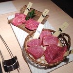 熟成和牛焼肉エイジング・ビーフ - 希少部位五種盛り合わせ