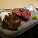 祇園　岩元 - 【焼物】近江姫和牛　サーロイン炭焼き　他