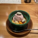 おおたに - 甘味　せとかのクリームブリュレと苺のアイスクリーム