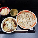 小平うどん - 【肉汁うどん(400g)】(¥800)+【肉増し】(¥150)+【味付け玉子】(¥100)