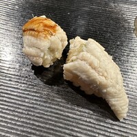 鮨 rindo - 煮穴子。タレと塩で。ふんわりと、うま〜。