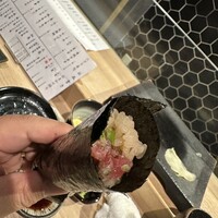 鮨 rindo - ネギトロ手巻きで。もちろん、うま〜。