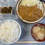 Yamachuushokudou - カツカレー定食（850円）