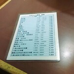 大衆酒場 まるちゃん - メニューです。