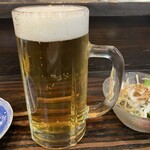 赤ちょうちん - 生ビール
