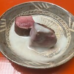 赤坂 菊乃井 - 【焼物】
      ・鴨桜焼き　白酢、白酢と鴨肉の相性が抜群