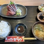 旨いもん食堂かどや - かつおの刺身定食