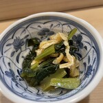 健寿司 - 青菜と油揚げ炒め炊き