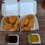 マクドナルド - ポテナゲ大(チキンマックナゲット10ピース、バーベキューソース、マスタードソース)