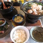 食堂 ナマケモノ - 「至高の鱈もつ鍋」定食