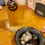 呑者家 - 乾杯ビールとお通し