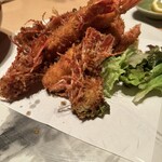 美味心鮮 籠屋町 鳴帆渡 - 足赤海老フライ！絶品でした。