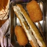 新世界 串かつ おこま - アスパラうまい！