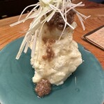 食堂TOMIDORI36 - ポテサラとアンチョビ