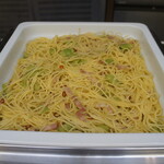 レストラン ファインテラス - ベーコンとそら豆のペペロンチーノ