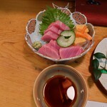 四季の味 みず穂 - 大トロの刺身。ツマも丁寧かつキレイに切られてました！