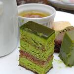 レストラン ファインテラス - 抹茶オペラ断面