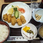 南部屋 - カキフライ定食¥1500-