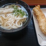 こだわり麺や - かけうどん、いか天(*´ω｀*)