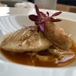 ル ファル - 根室真鱈　真かすべムニエル　春キャベツプレゼエストラゴン
