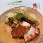 うを徳 - 蛸の柔らか煮、青森県産 蝦夷鮑