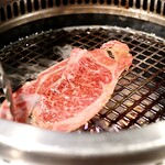 Yakiniku Asahi -  クラシタロースと越津ネギのすき焼き風 