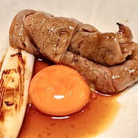 ヤキニク旭 -  クラシタロースと越津ネギのすき焼き風 