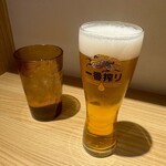 Kanran Gyuuni Kumen - 生ビール小、冷水