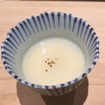 鮨つぐ - 新玉葱茶碗蒸