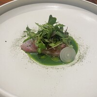 馳走西健一 - 焼津のぶりのカルパッチョ