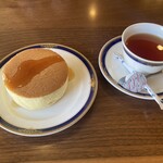 休暇村 - 釜焼きホットケーキドリンクセット※個人的にバターはのせない派