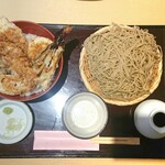 武柳庵 - ランチセット■天丼そばセット ¥1380