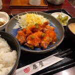 Niyu To Kiyoshouya - 今回のオーダーは鶏肉のチリソース定食