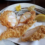 とんかつ 串揚げ 優膳 - 海コロ、ささみカツ