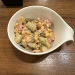 hamba-guandosute-kiwazun - メキシカンサラダ　ご飯、味噌汁、サラダセットのサラダ