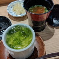 鮨やすぞう。 - 2024.04.茶碗蒸しと赤出汁