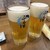 居酒屋 ふる里 - ドリンク写真:ビール ジョッキ(アサヒ) ¥620×2