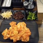 Shichirin Yakiniku Anan Ebina ten - ホルモンミックス、ナムル盛り合わせ
