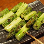 鳥扇 - グリーンアスパラ焼き