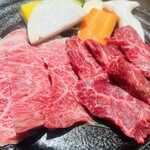 Wagyu beef rib and skirt steak lunch