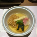 八幡屋 - 煮物　鰈の香煎揚げ