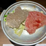 八幡屋 - 台のもの　和牛陶板焼