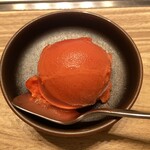 焼肉うしごろ 横浜店 - オレンジシャーベット