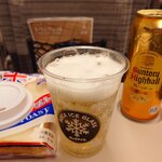 NewDaysミニ - ドリンク写真:ロックアイスグラス123円 角ハイボール濃いめ294円