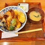 天ぷら 丸豊 - 限定天丼900円税込
