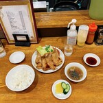 萬来軒 東松原 - 【肉生姜焼き定食】(¥1050)