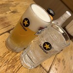 Taishuu Sutando Kandaya - 生ビール・サッポロ黒ラベル319円＆酎ハイ209円（R6.4）