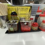 長浜ラーメン力 - 卓上